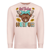 Pale Pink heifer Premium Sweatshirt - MaliasSmallBusiness