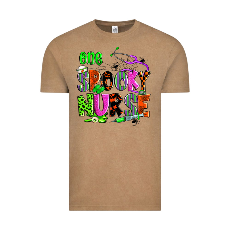 One Spooky Nurse Vintage Tee by Zillion Design Studio | Teevron
