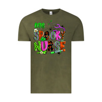 Vintage Olive one spooky nurse Vintage Tee - Zillion Design Studio