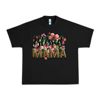 Black flowers blessed mama Urban Heavy Tee - Zillion Design Studio