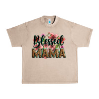 Flowers Blessed Mama Urban Heavy Tee | Teevron