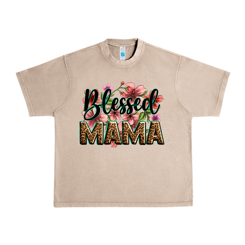 Flowers Blessed Mama Urban Heavy Tee by Zillion Design Studio | Teevron