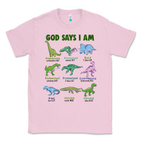 Bubblegum Pink god says i am dinosaurs Classic Tee - JahusDesignShop