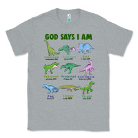Heather Grey god says i am dinosaurs Classic Tee - JahusDesignShop