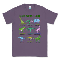 Lavender god says i am dinosaurs Classic Tee - JahusDesignShop