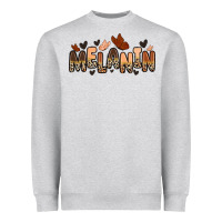 Heather Grey melanin butterfly Heavyweight Sweatshirt - Zillion Design Studio