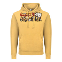 Vintage Mustard baseball grandma with leopard Vintage Hoodie - texasbilliewilder
