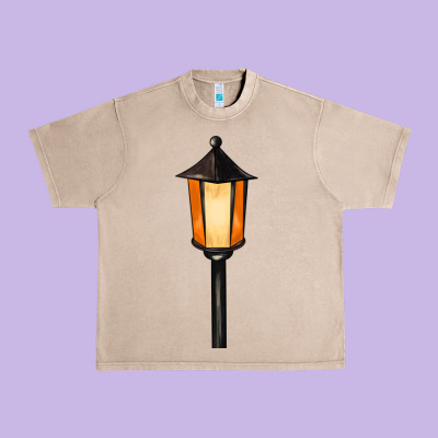 Street Lamp Urban Heavy Tee Designed By Barkaloodesign