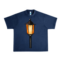 Navy street lamp Urban Heavy Tee - BarkalooDesign
