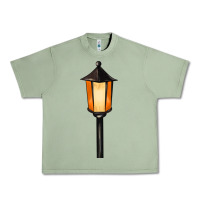 Oil Green street lamp Urban Heavy Tee - BarkalooDesign