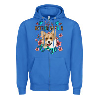 True Royal life is better with a corgi Zipper Hoodie - Jasminsmagicworld