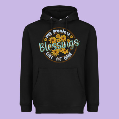 My Greatest Blessing Call Me Nana Heavyweight Hoodie Designed By Maliassmallbusiness