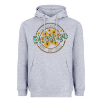 Heather Grey my greatest blessing call me nana Heavyweight Hoodie - MaliasSmallBusiness