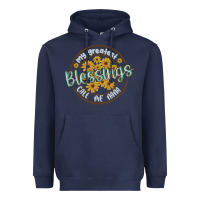 Navy my greatest blessing call me nana Heavyweight Hoodie - MaliasSmallBusiness