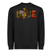Black love africa map Heavyweight Sweatshirt - Zillion Design Studio