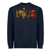 Navy love africa map Heavyweight Sweatshirt - Zillion Design Studio