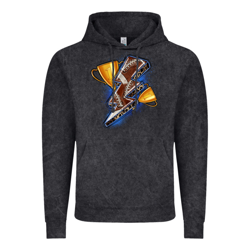 Football Lightning Bolt Vintage Hoodie by Zillion Design Studio | Teevron