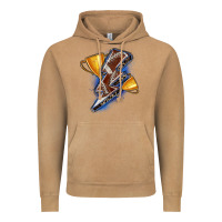 Vintage Camel football lightning bolt Vintage Hoodie - Zillion Design Studio