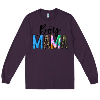 Plum boy mama white Long Sleeve Tee - JahusDesignShop