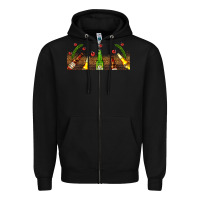Black beer party for christmas Zipper Hoodie - AdoDesignShop