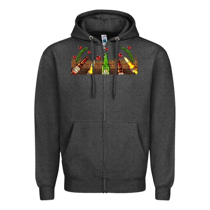 Beer Party For Christmas Zipper Hoodie by AdoDesignShop | Teevron