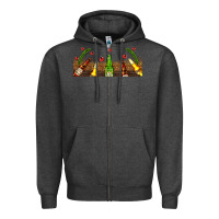 Charcoal Heather beer party for christmas Zipper Hoodie - AdoDesignShop