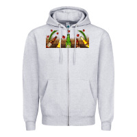 Heather Grey beer party for christmas Zipper Hoodie - AdoDesignShop
