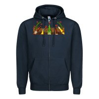Navy beer party for christmas Zipper Hoodie - AdoDesignShop