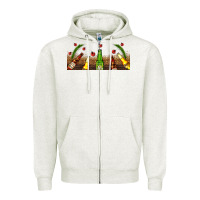 Oatmeal Heather beer party for christmas Zipper Hoodie - AdoDesignShop