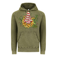 Vintage Olive little debbie tree cakes sunflower Vintage Hoodie - JahusDesignShop