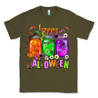 Army Green happy halloween jars and horror Classic Tee - AdoDesignShop