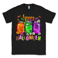 Black happy halloween jars and horror Classic Tee - AdoDesignShop