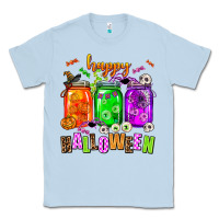 Dusty Blue happy halloween jars and horror Classic Tee - AdoDesignShop