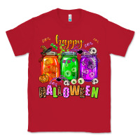 Red happy halloween jars and horror Classic Tee - AdoDesignShop