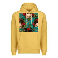 Antique Gold Messy Bun Mom And Cross With Leopard Patterns Premium Hoodie - BundleAndBundleShop