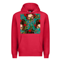 Cardinal Messy Bun Mom And Cross With Leopard Patterns Premium Hoodie - BundleAndBundleShop