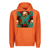 Carrot Messy Bun Mom And Cross With Leopard Patterns Premium Hoodie - BundleAndBundleShop