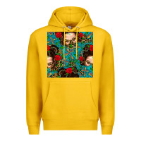 Lemon Messy Bun Mom And Cross With Leopard Patterns Premium Hoodie - BundleAndBundleShop