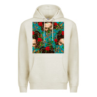 Oatmeal Heather Messy Bun Mom And Cross With Leopard Patterns Premium Hoodie - BundleAndBundleShop