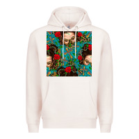Pale Pink Messy Bun Mom And Cross With Leopard Patterns Premium Hoodie - BundleAndBundleShop