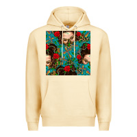 Pina Colada Messy Bun Mom And Cross With Leopard Patterns Premium Hoodie - BundleAndBundleShop