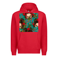 Red Messy Bun Mom And Cross With Leopard Patterns Premium Hoodie - BundleAndBundleShop
