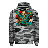 Slate Camo Messy Bun Mom And Cross With Leopard Patterns Premium Hoodie - BundleAndBundleShop