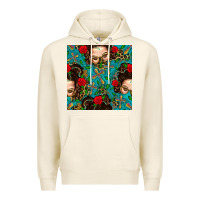 Tofu Messy Bun Mom And Cross With Leopard Patterns Premium Hoodie - BundleAndBundleShop