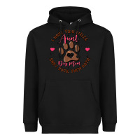 Black i have two titles aunt and dog mom Heavyweight Hoodie - MaliasSmallBusiness