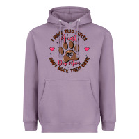 Lavender i have two titles aunt and dog mom Heavyweight Hoodie - MaliasSmallBusiness