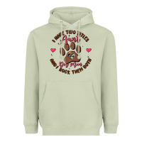 Matcha i have two titles aunt and dog mom Heavyweight Hoodie - MaliasSmallBusiness