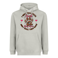 Moon Dust i have two titles aunt and dog mom Heavyweight Hoodie - MaliasSmallBusiness
