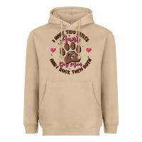 Mushroom i have two titles aunt and dog mom Heavyweight Hoodie - MaliasSmallBusiness