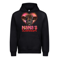 Black mama's sweetheart highland calf Urban Hoodie - RanaPortraitStore